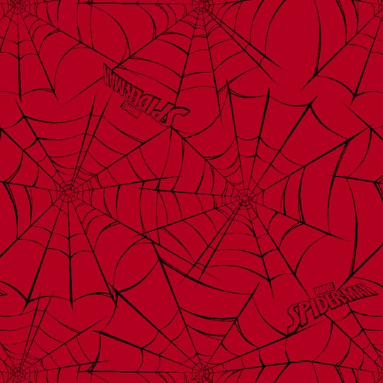 Marvel&#xAE; Spider-Man Red Web Cotton Fabric